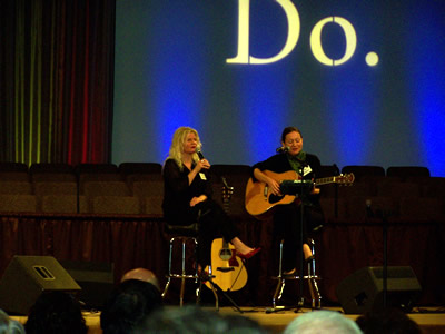 Sharing her song "Day or Night" at The Rock Church in Anaheim, Kathleen performed with her sister Kristin Salsbury at Pastor Jack Hayford's "Keys to Revelation" Seminar.